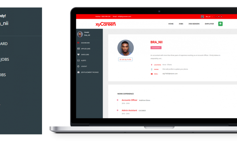 Job seeker dashboard